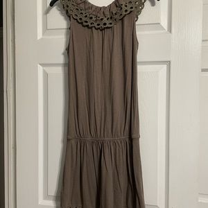 Olive green Express brand soft cotton dress. Size XS